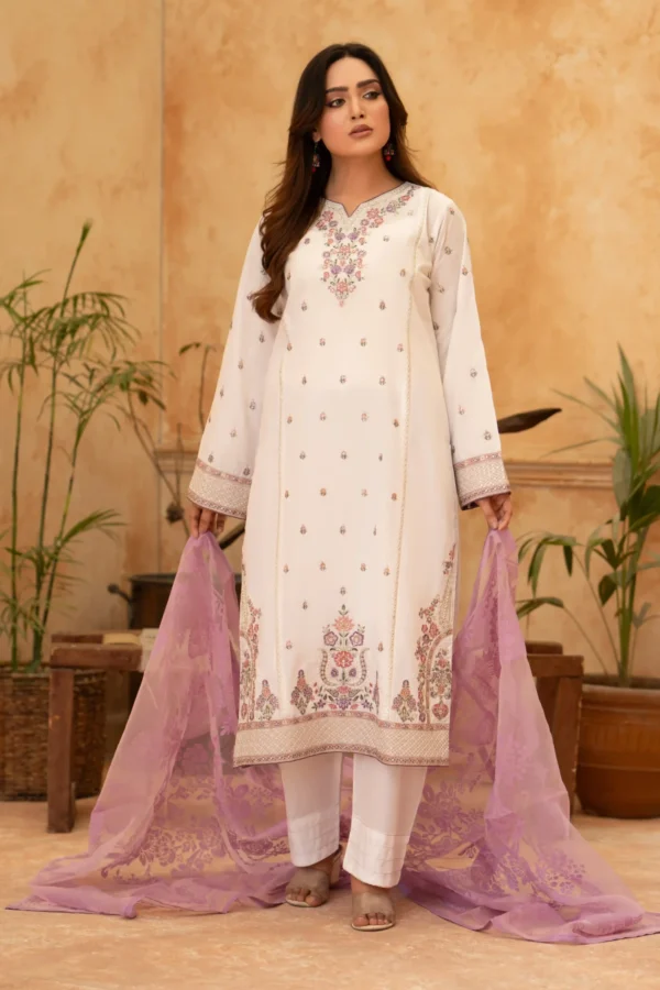 Premium Lawn Ensemble with Sequence Glow